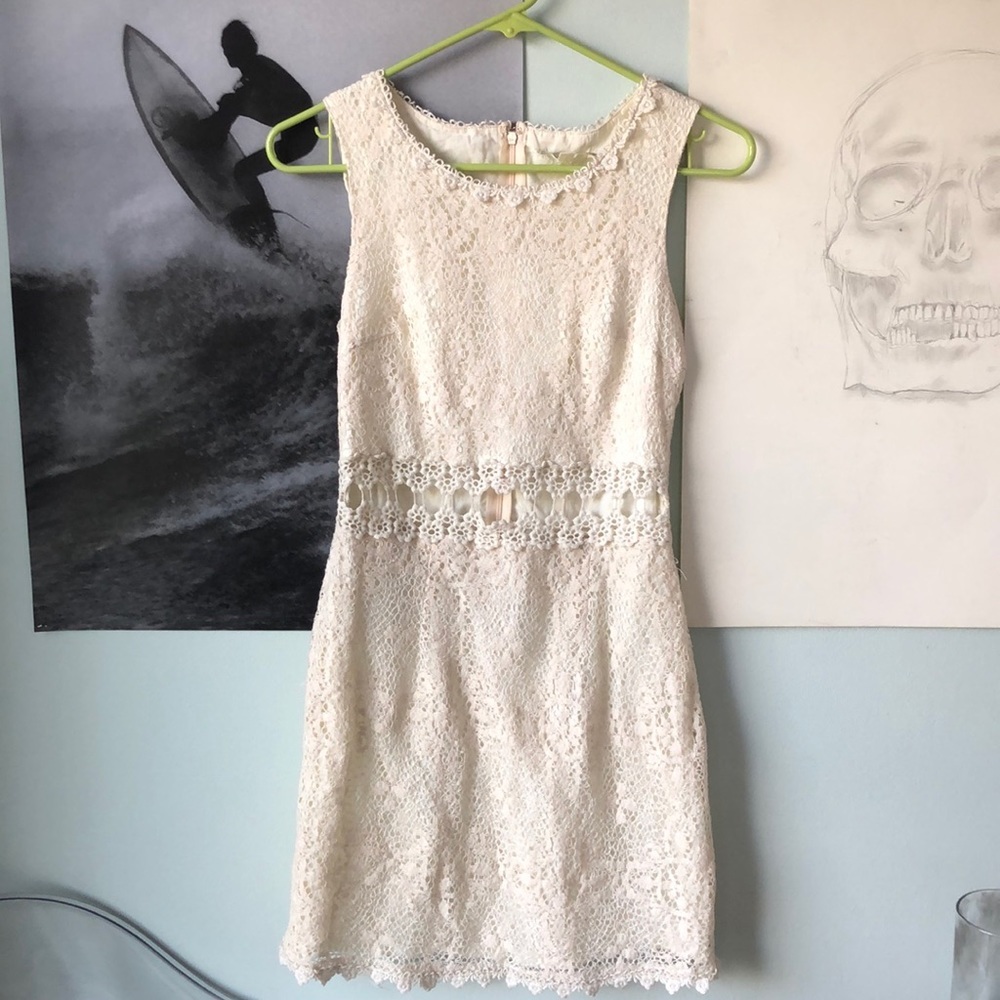 Alythea Creme lace dress